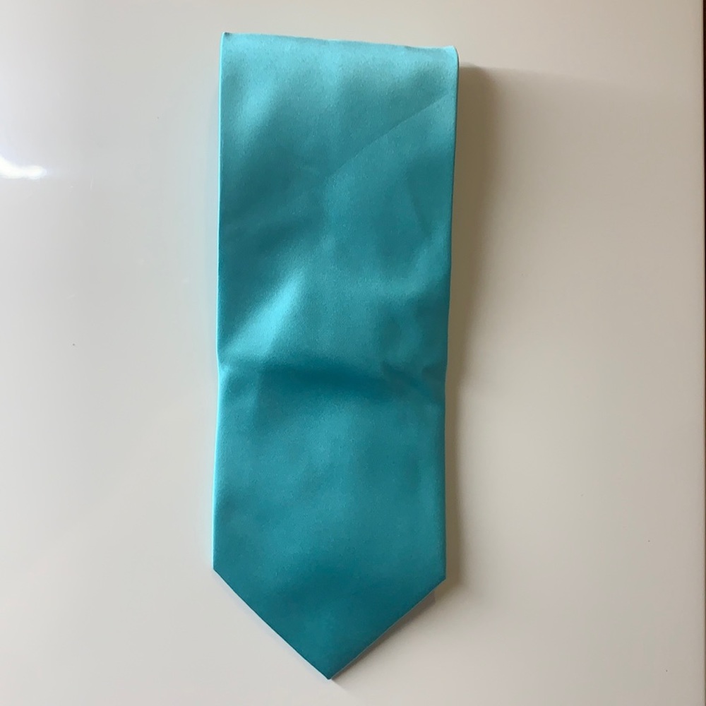 Davvero Benino solid teal/aqua tie